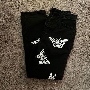 SHEIN Butterfly Jeans